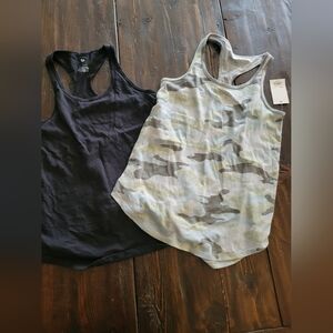 SO Black and Camo Tank Tops